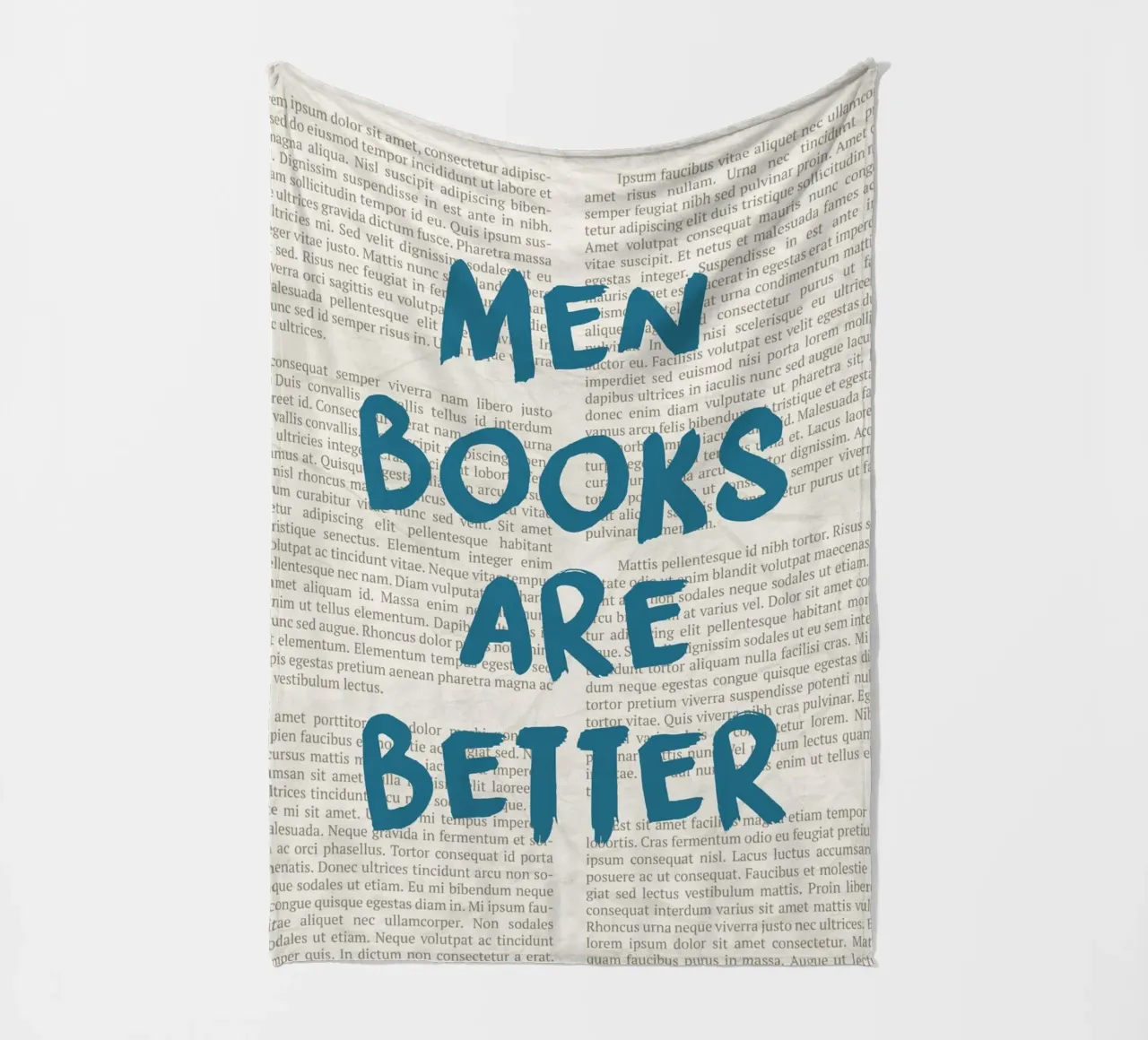 "Männer sind besser" Provokatives Statement Poster - Text Art Fleecedecke von vintagepod