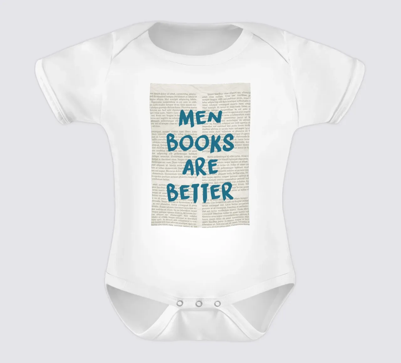 "Männer sind besser" Provokatives Statement Poster - Text Art Kurzarm Babybody von vintagepod