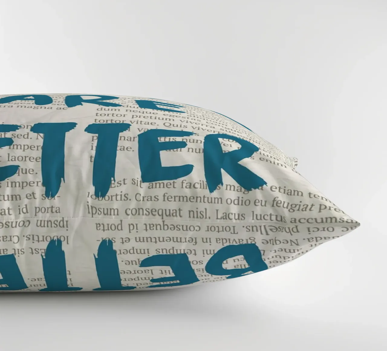 "Men Are Better" Provocative Statement Poster - Text Art decorative cushion by vintagepod