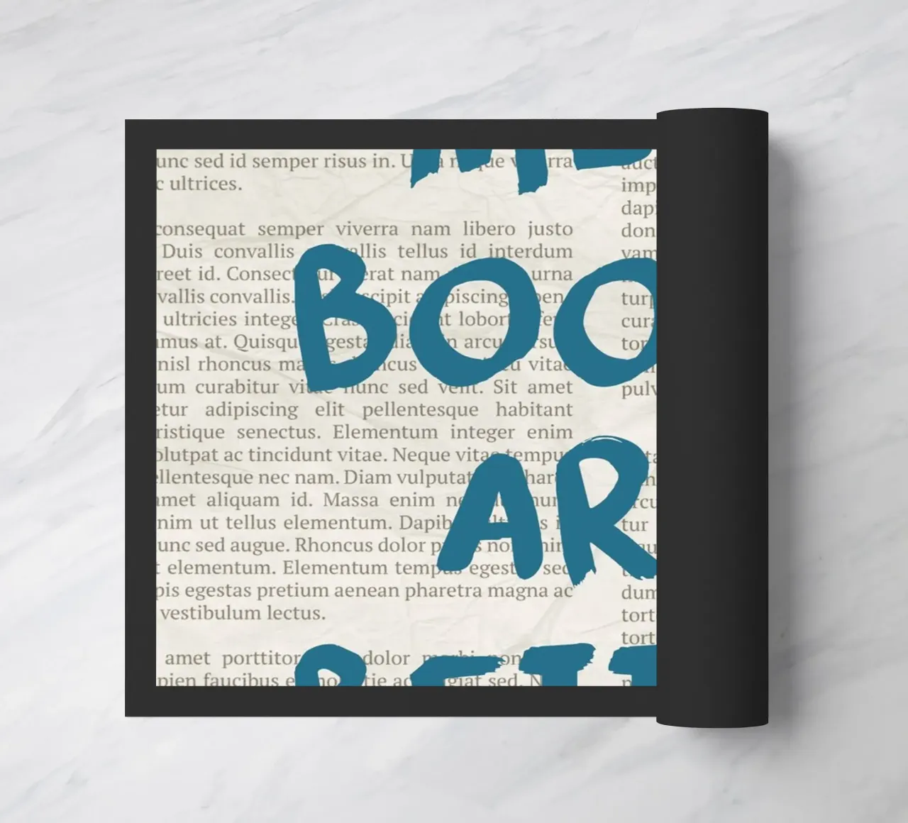 "Men Are Better" Provocative Statement Poster - Text Art doormat by vintagepod