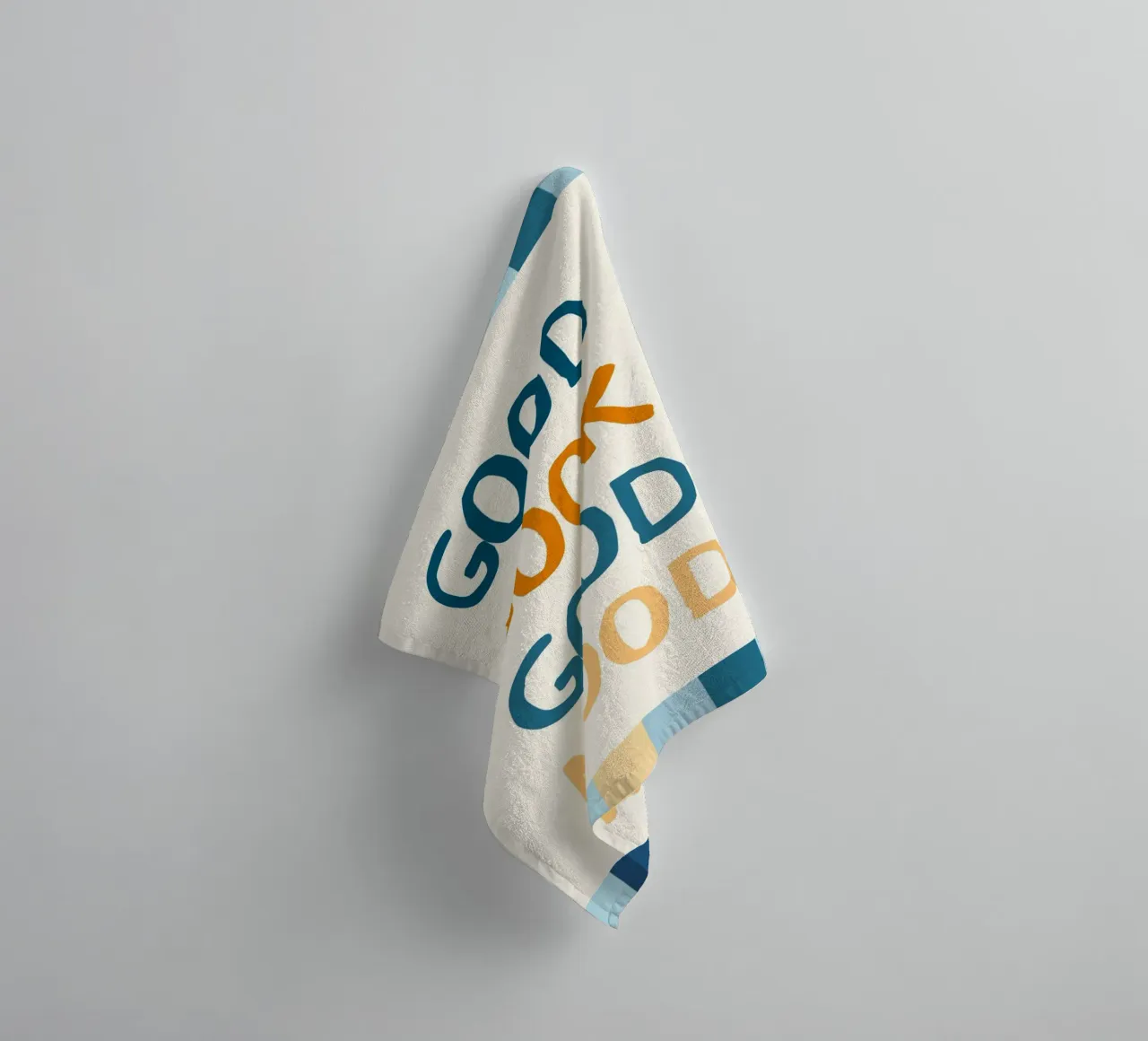 "Good Book Good Mood" Typography Poster - Reading Aesthetic towel by vintagepod