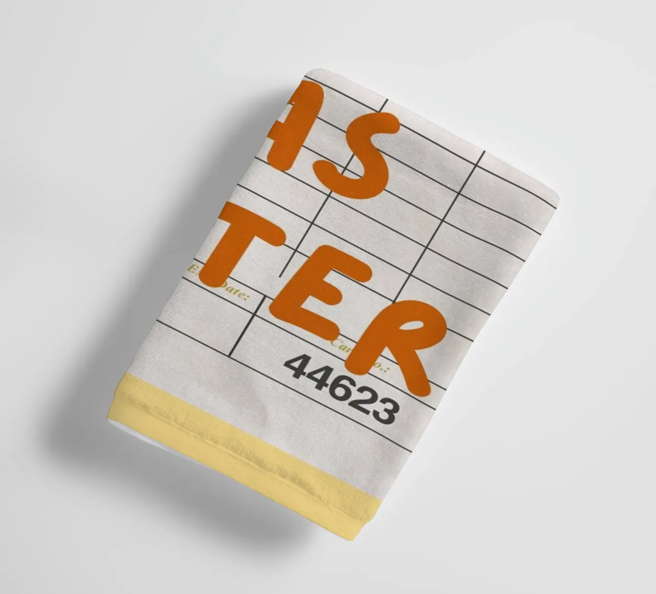 "The Book Was Better" Library Card Art Print towel by vintagepod