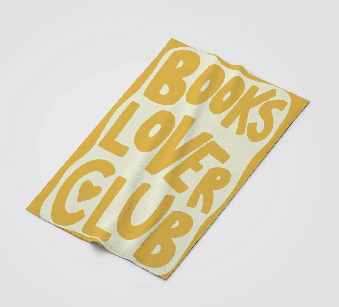 Books Lover Club Poster - Warm Yellow Aesthetic Print fleece blanket by vintagepod