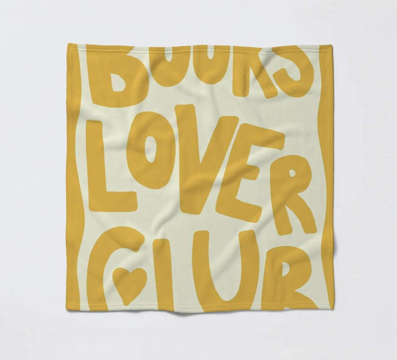 Books Lover Club Poster - Warm Yellow Aesthetic Print fleece blanket by vintagepod