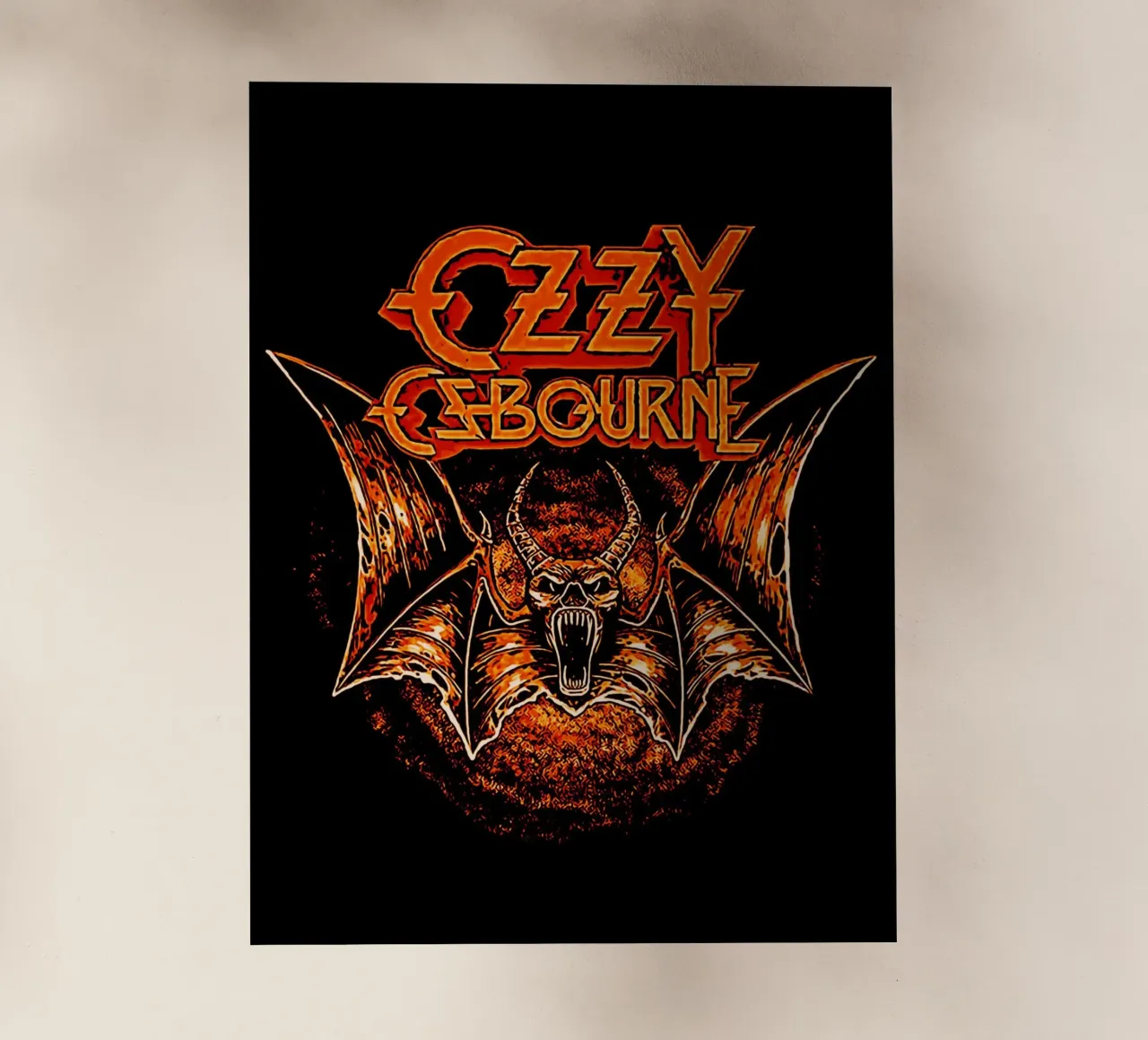 Il gruppo heavy metal di Ozzy Osbourne pellicola backlit da music soul