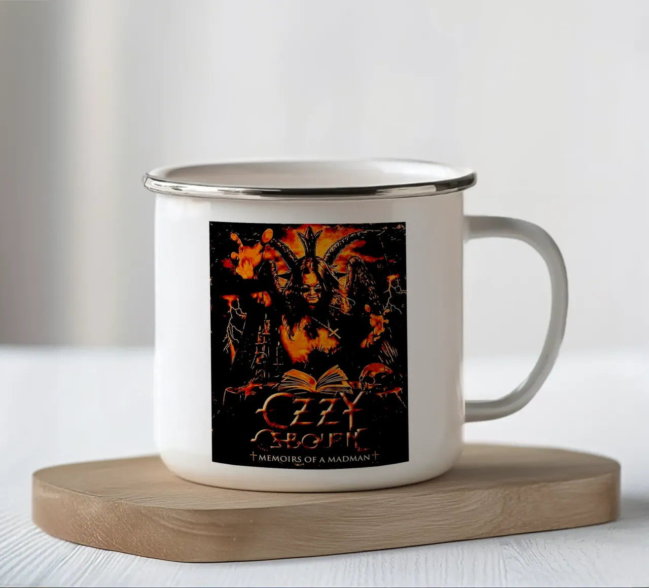 Ozzy Osbourne groupe de heavy metal 1 mug en émail de music soul