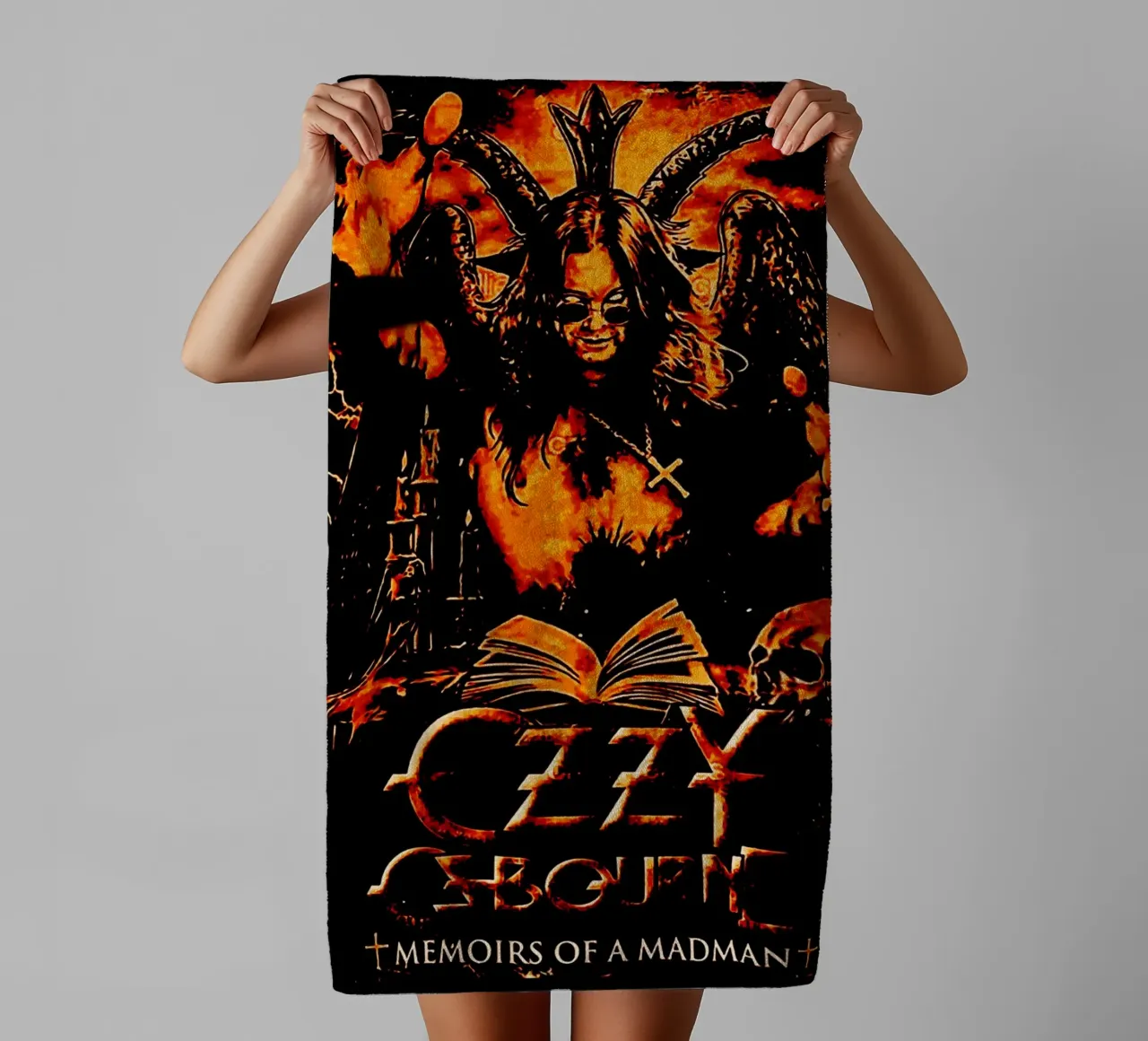 Ozzy Osbourne groupe de heavy metal 1 serviette de bain de music soul