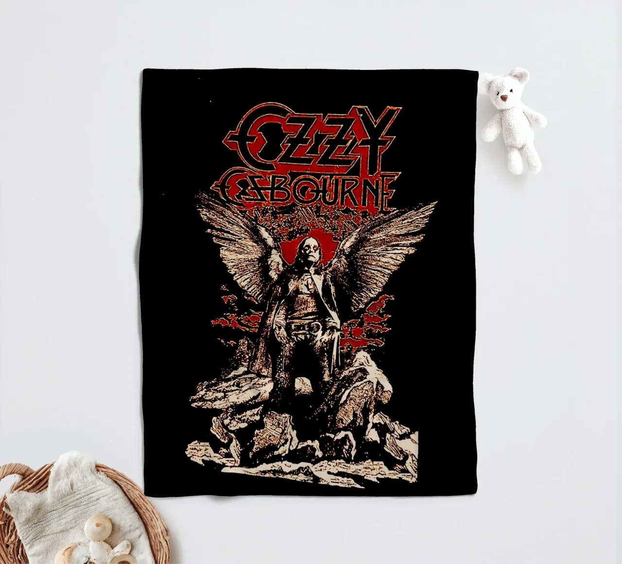 leader originale del gruppo heavy metal Black Sabbath 1 coperta in pile da music soul