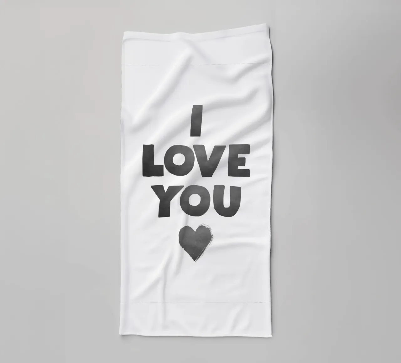 Ti amo asciugamano da bagno da Attaboy Dsgn