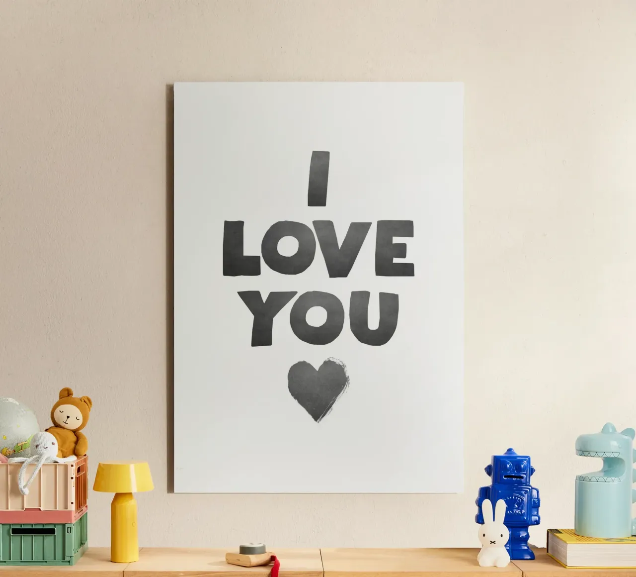 Ti amo alluminio dibond da Attaboy Dsgn