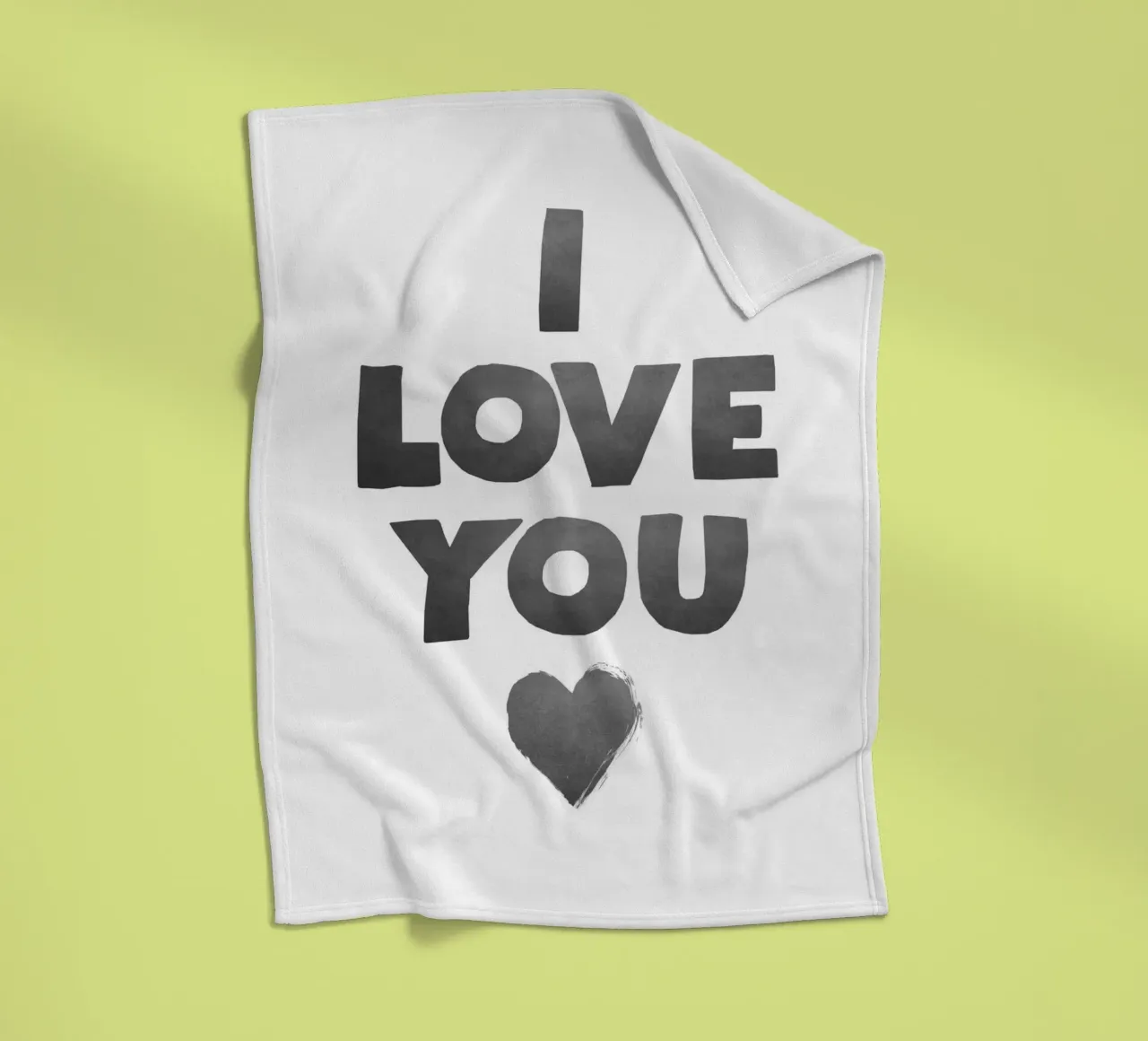 Ich liebe dich Fleecedecke von Attaboy Dsgn
