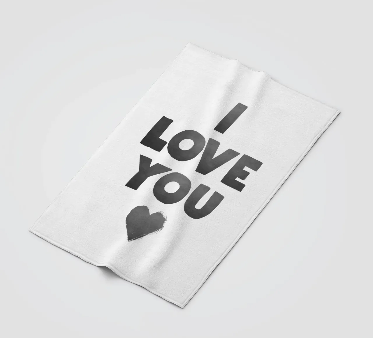 Ich liebe dich Fleecedecke von Attaboy Dsgn