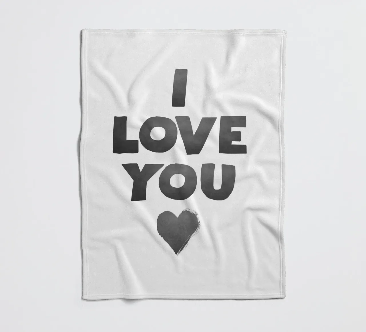 Ich liebe dich Fleecedecke von Attaboy Dsgn