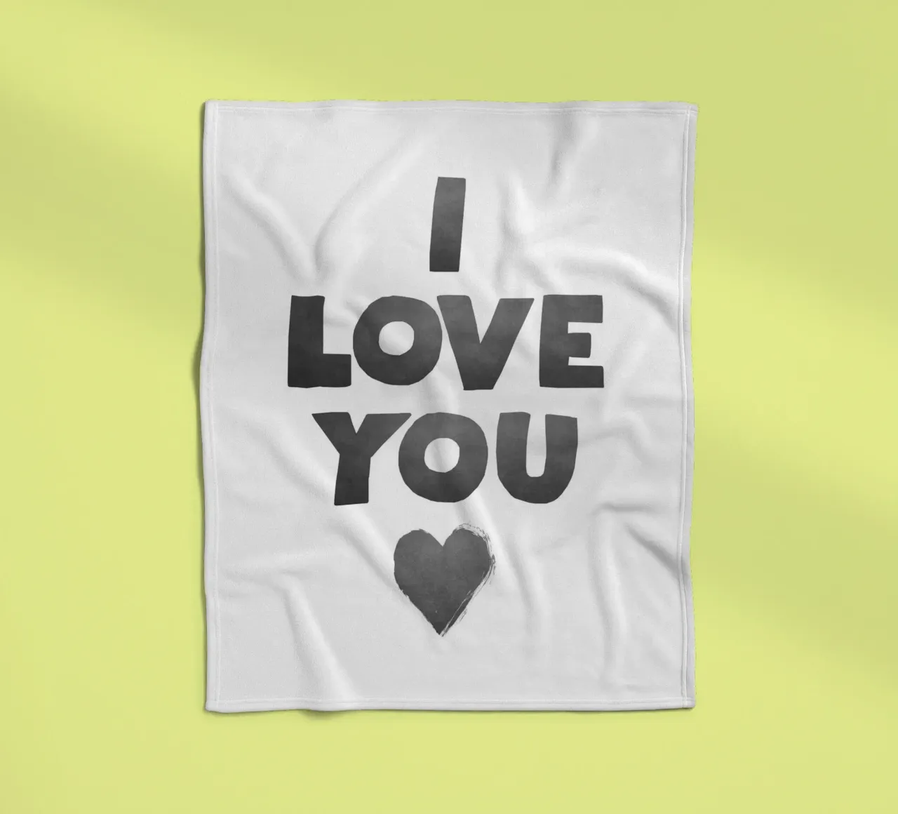 Ich liebe dich Fleecedecke von Attaboy Dsgn