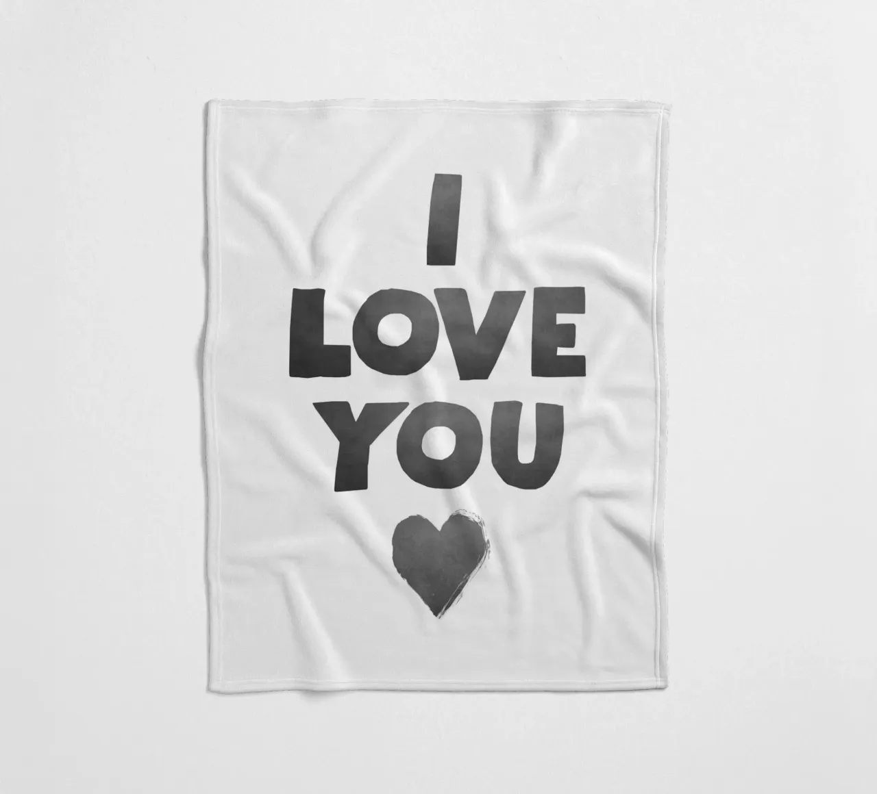 Ich liebe dich Fleecedecke von Attaboy Dsgn