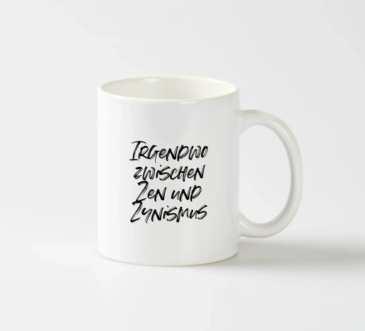 Zwischen Zen und Zynismus | minimalistic design tazza in ceramica da just typo