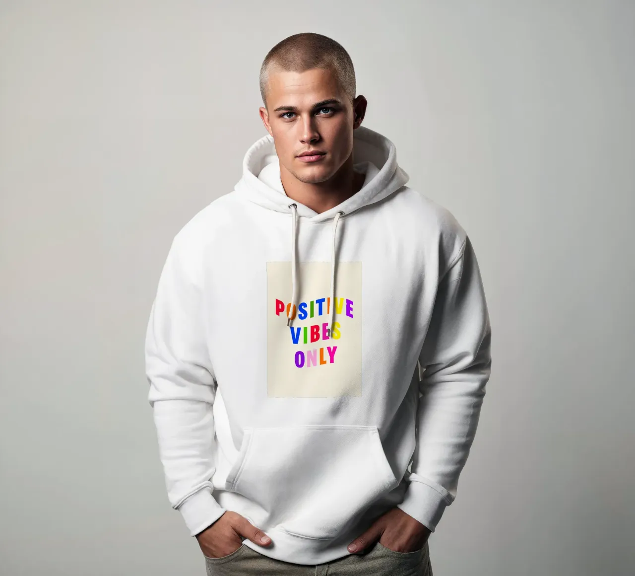 Positive Vibes Only felpa con cappuccio da Attaboy Dsgn