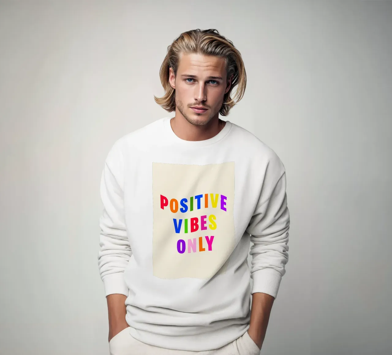 Positive Vibes Only felpa da Attaboy Dsgn