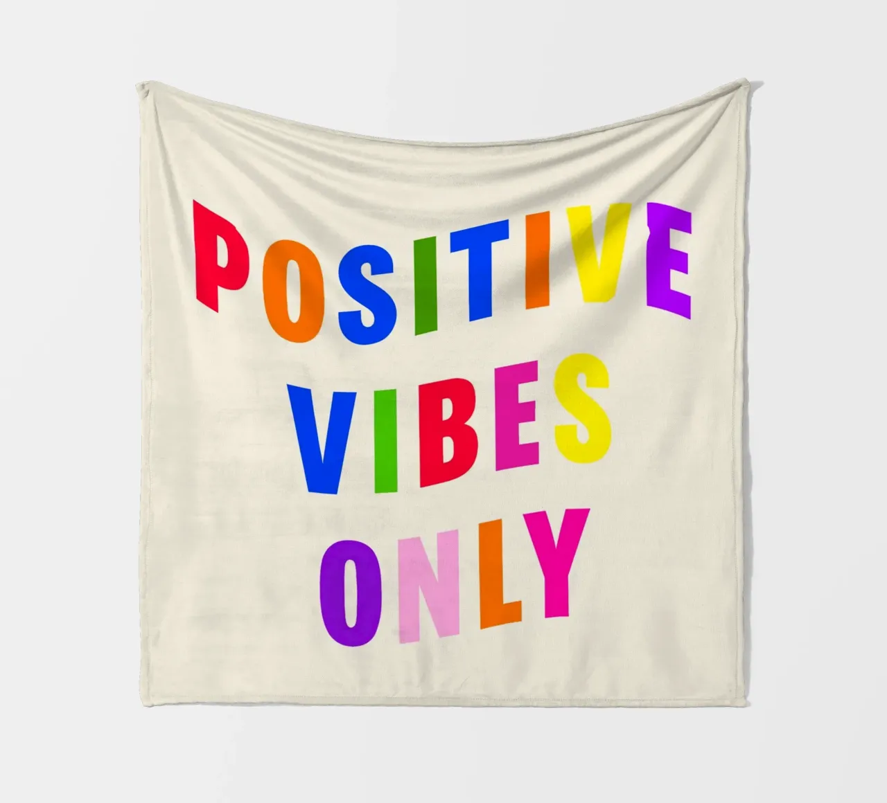 Positive Vibes Only coperta in pile da Attaboy Dsgn