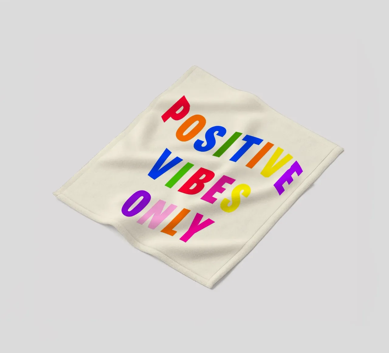 Positive Vibes Only coperta in pile da Attaboy Dsgn