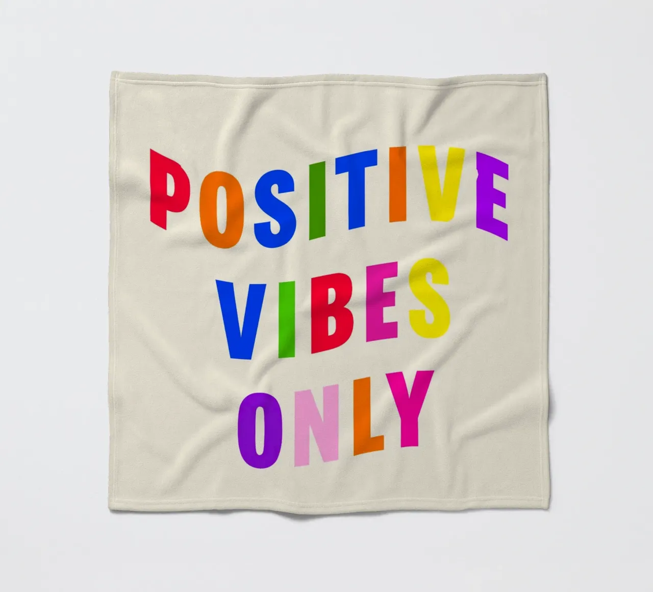 Positive Vibes Only coperta in pile da Attaboy Dsgn