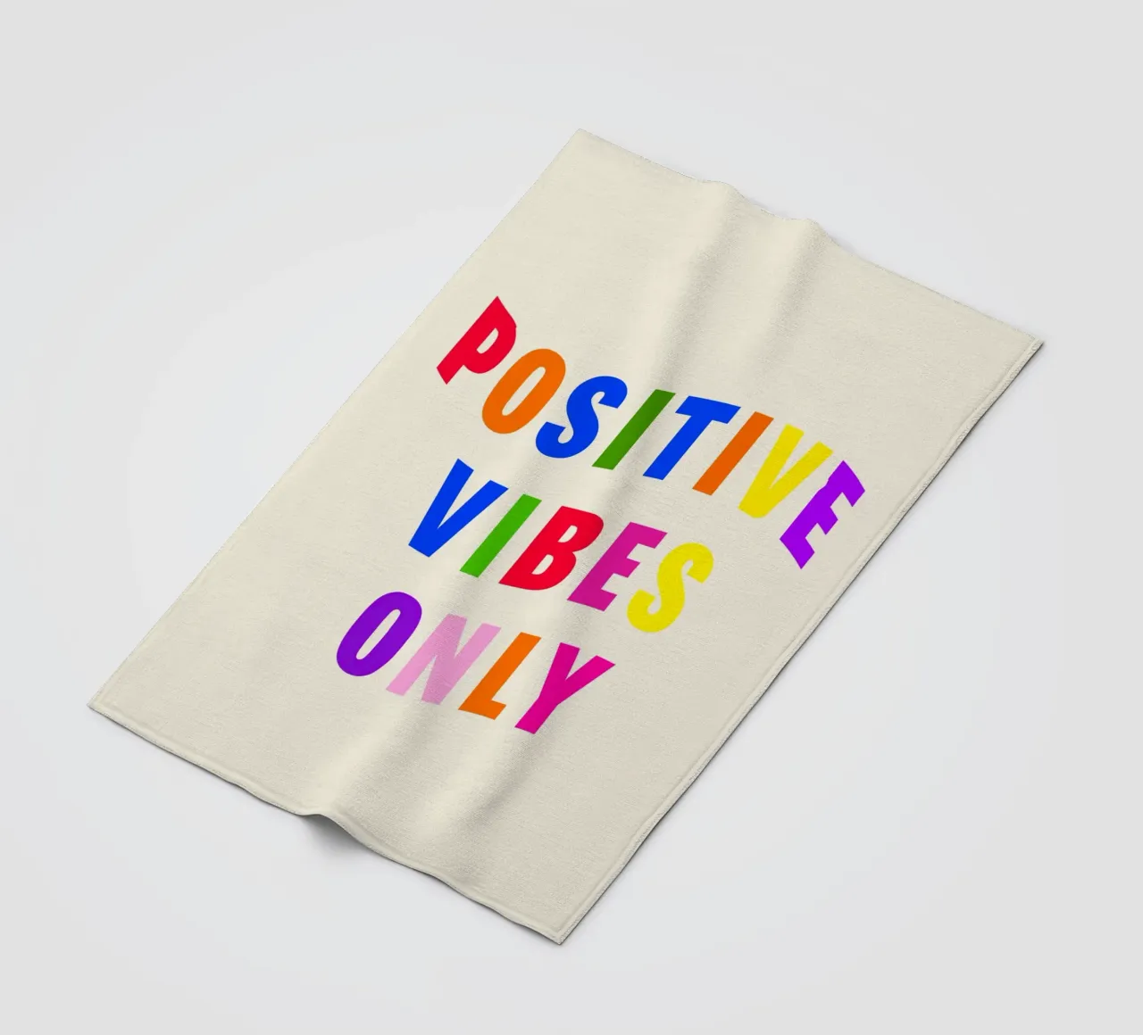 Positive Vibes Only coperta in pile da Attaboy Dsgn