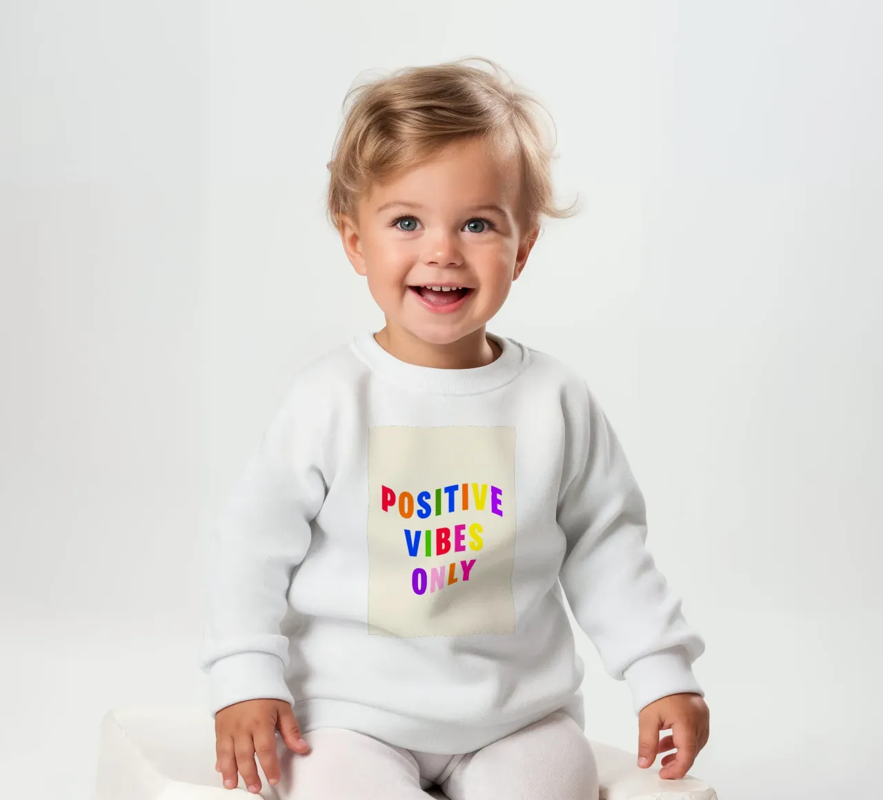 Positive Vibes Only felpa neonato da Attaboy Dsgn