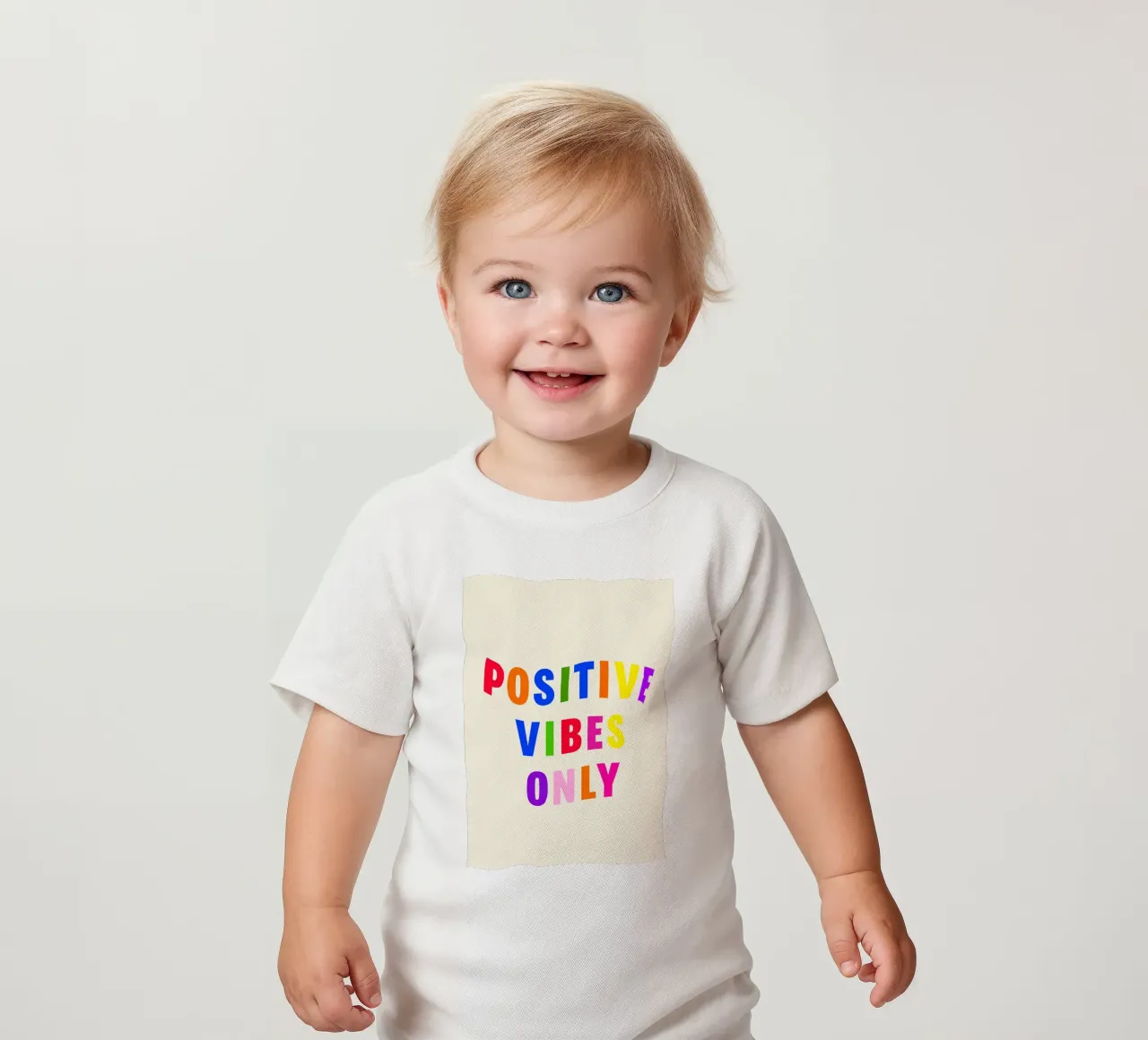 Positive Vibes Only maglietta neonato da Attaboy Dsgn