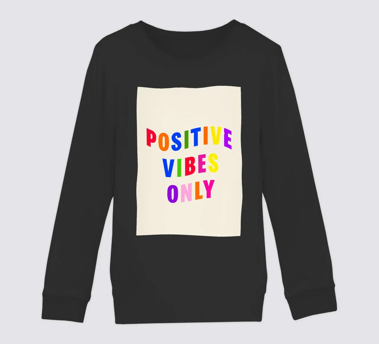 Positive Vibes Only felpa bambino da Attaboy Dsgn