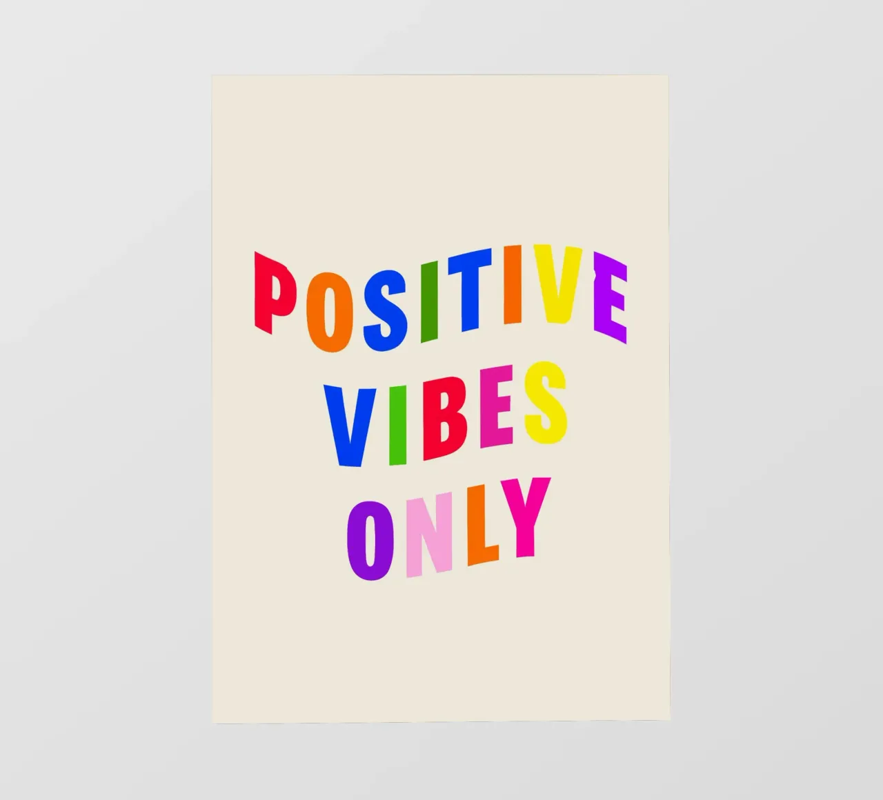 Positive Vibes Only pellicola backlit da Attaboy Dsgn