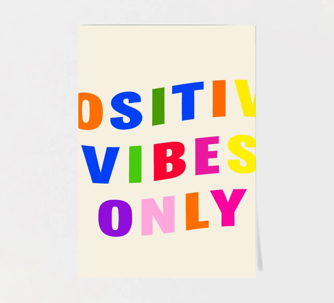 Positive Vibes Only foglio adesivo da Attaboy Dsgn