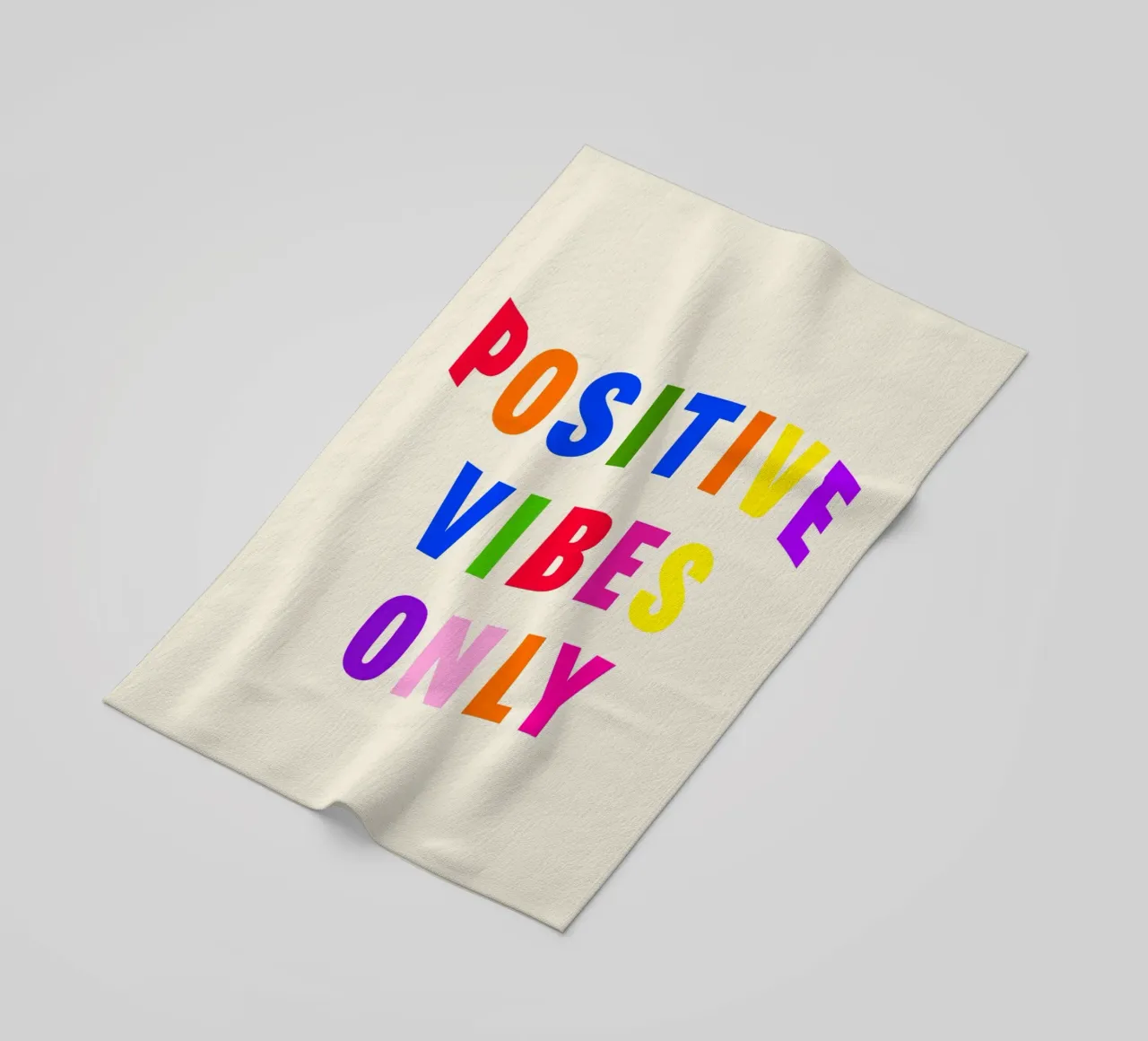 Positive Vibes Only telo mare da Attaboy Dsgn