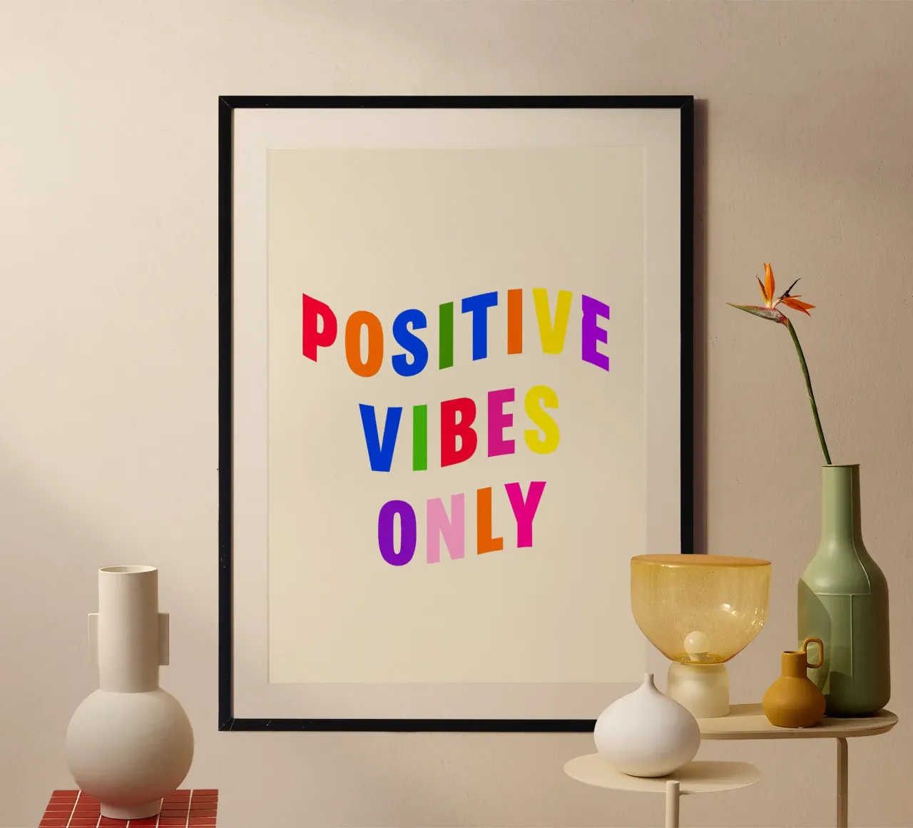 Positive Vibes Only Hahnemühle von Attaboy Dsgn