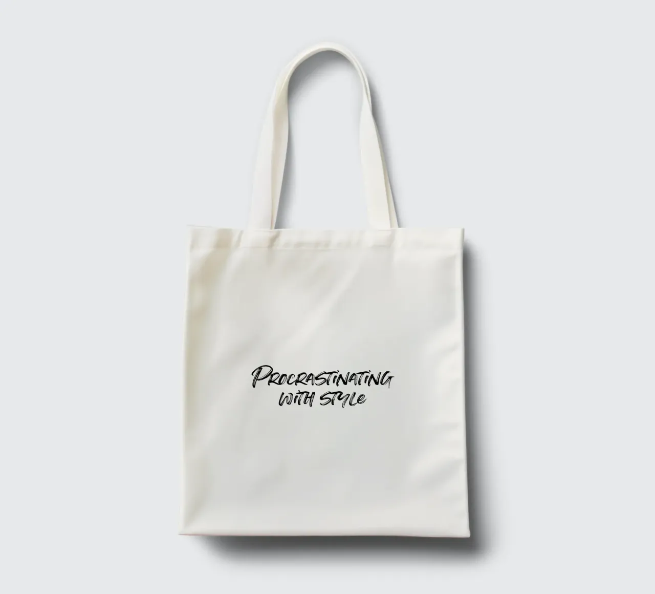 Procrastinating with style | minimalistic design borsa in juta da just typo