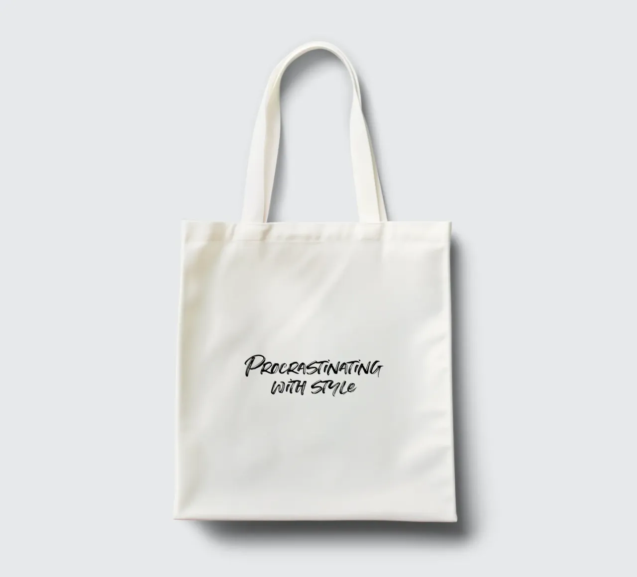 Procrastinating with style | minimalistic design borsa in juta da just typo