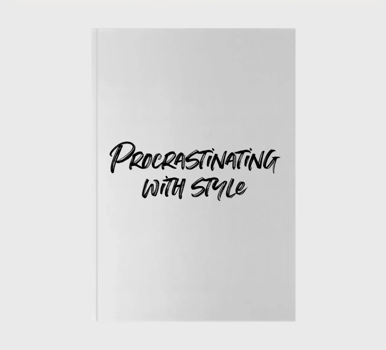 Procrastinating with style | minimalistic design diario da just typo