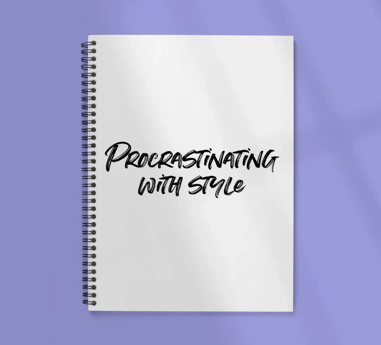Procrastinating with style | minimalistic design Ringbuch von just typo