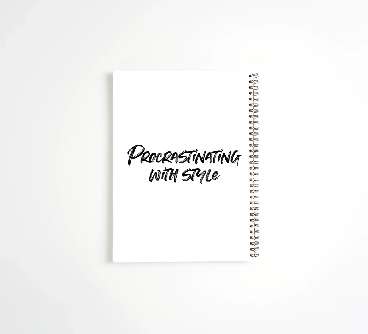 Procrastinating with style | minimalistic design Ringbuch von just typo