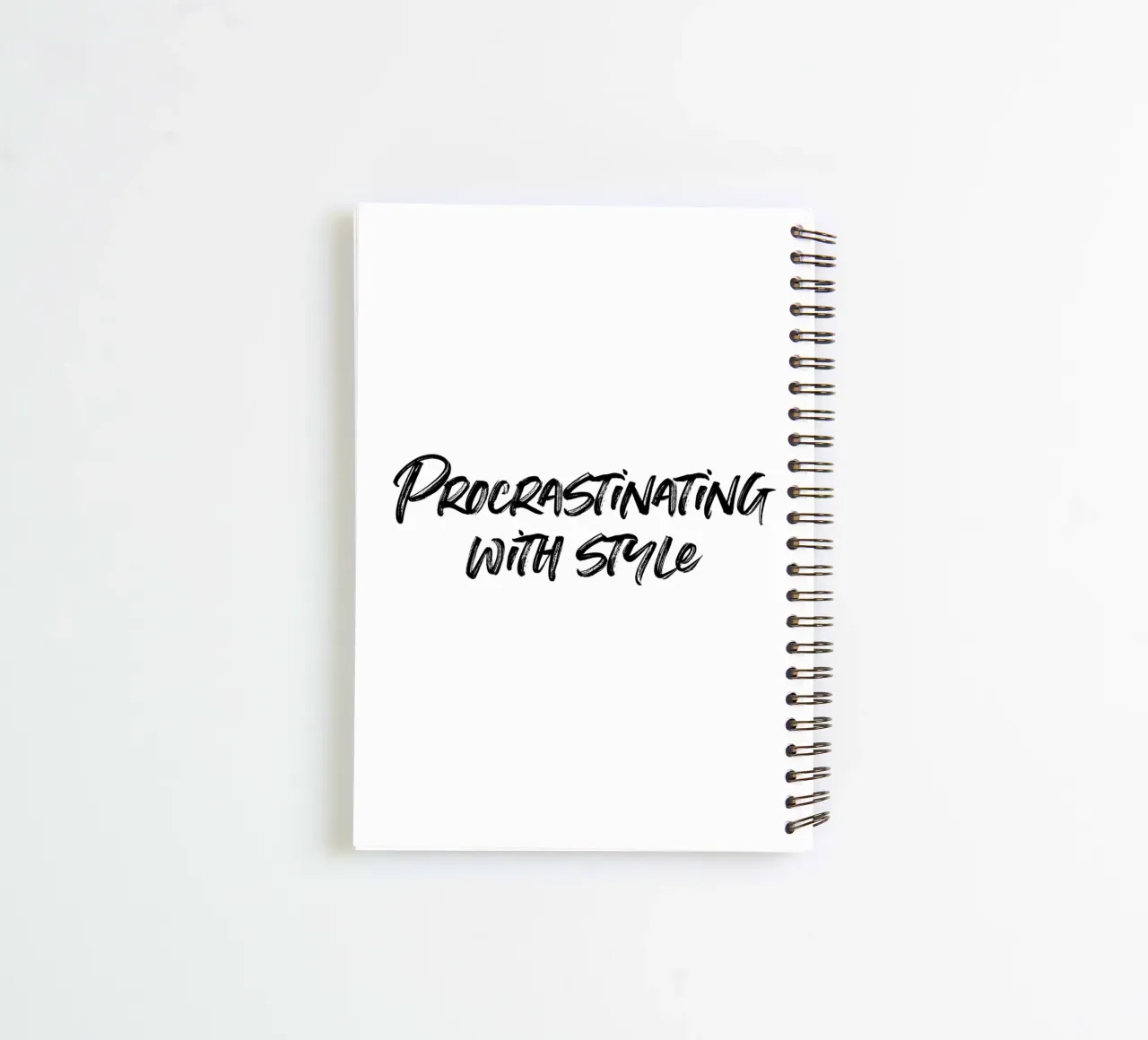 Procrastinating with style | minimalistic design Ringbuch von just typo