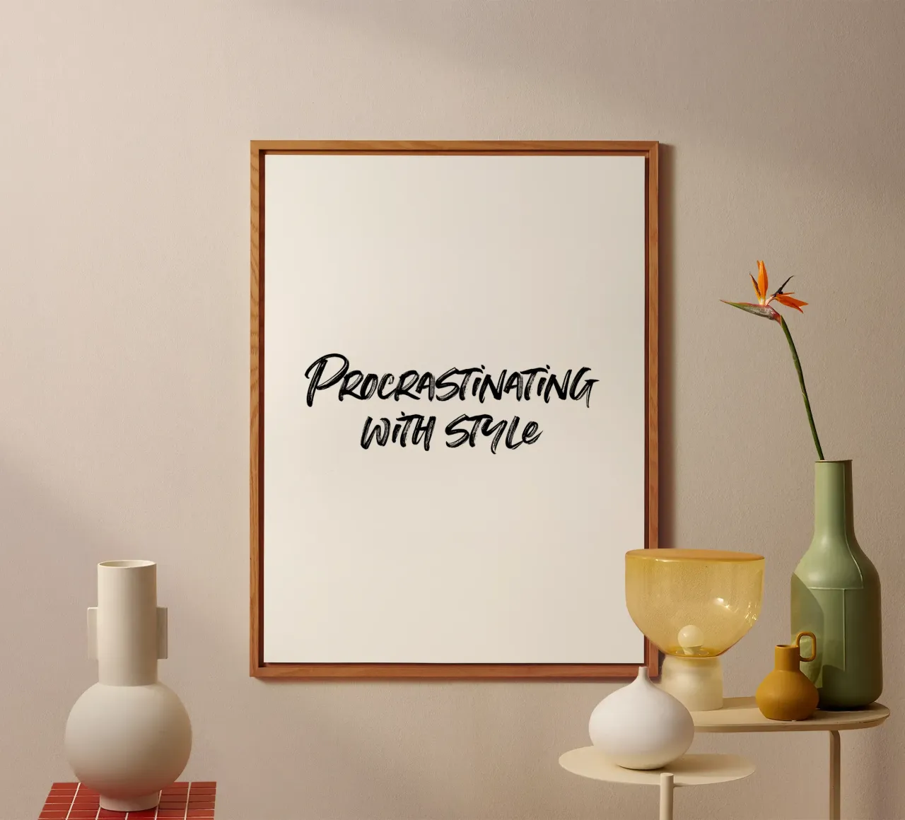 Procrastinating with style | minimalistic design pannello forex da just typo