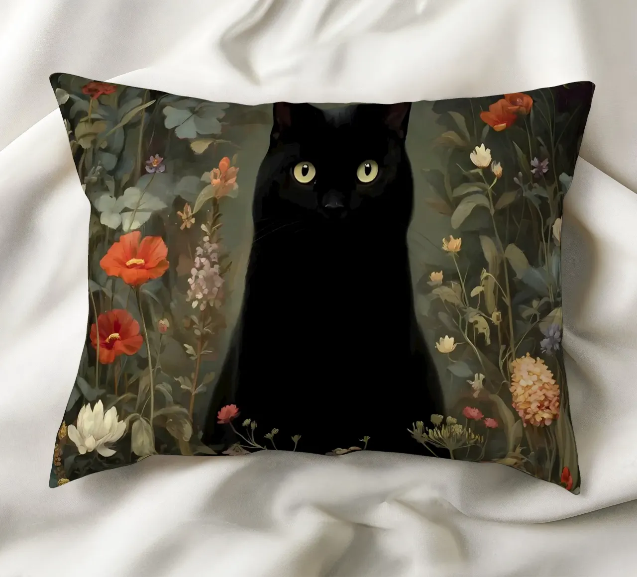 Gatto nero cuscino da IamHomeStudio
