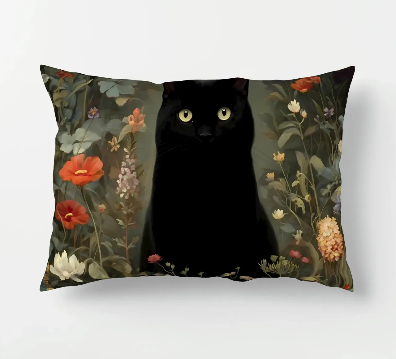 Gatto nero cuscino da IamHomeStudio