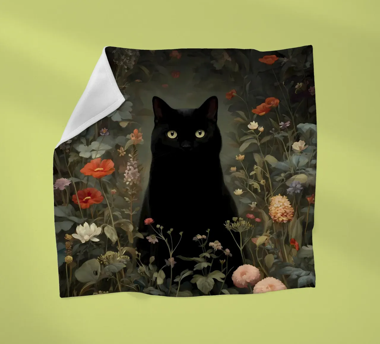Gatto nero coperta in pile da IamHomeStudio