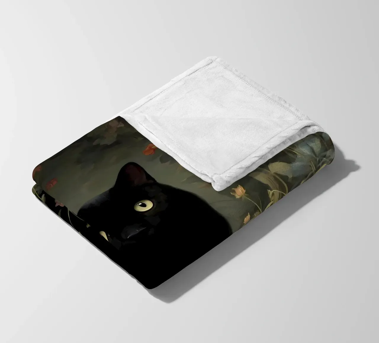 Gatto nero coperta in pile da IamHomeStudio