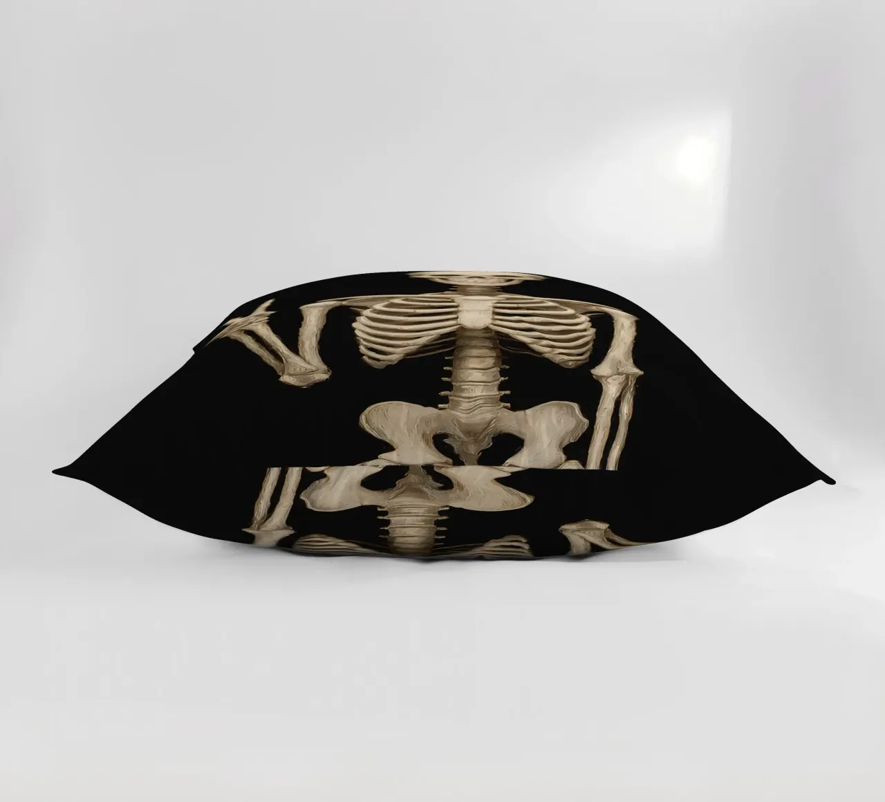 Scheletro con segno di pace cuscino da IamHomeStudio