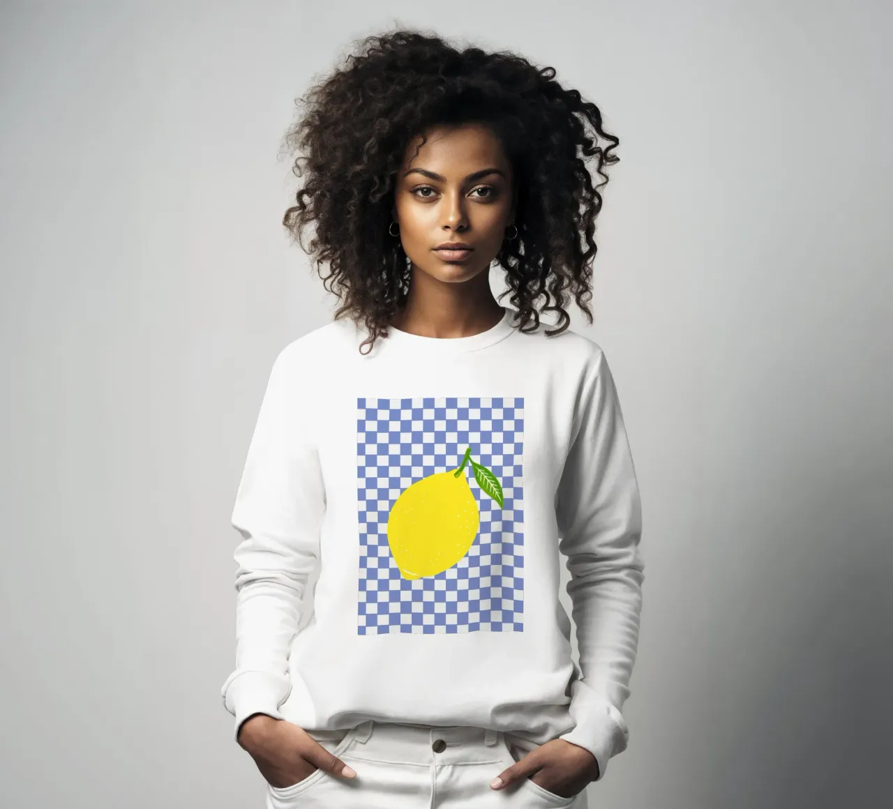 Lemon - Zitrone Blue felpa da Attaboy Dsgn
