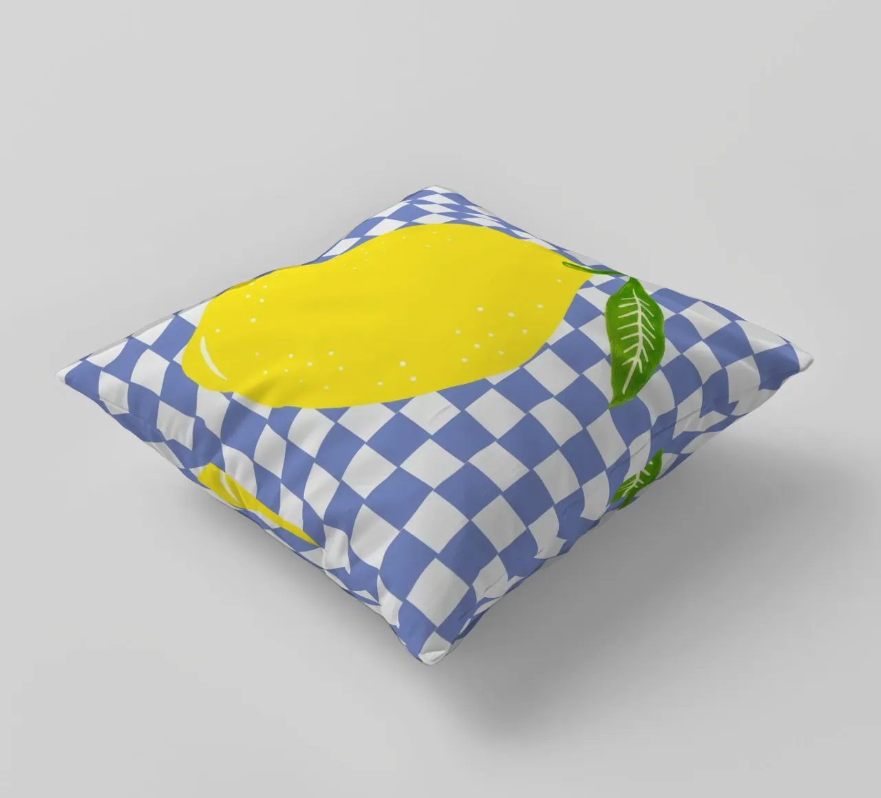Lemon - Zitrone Blue cuscino da Attaboy Dsgn