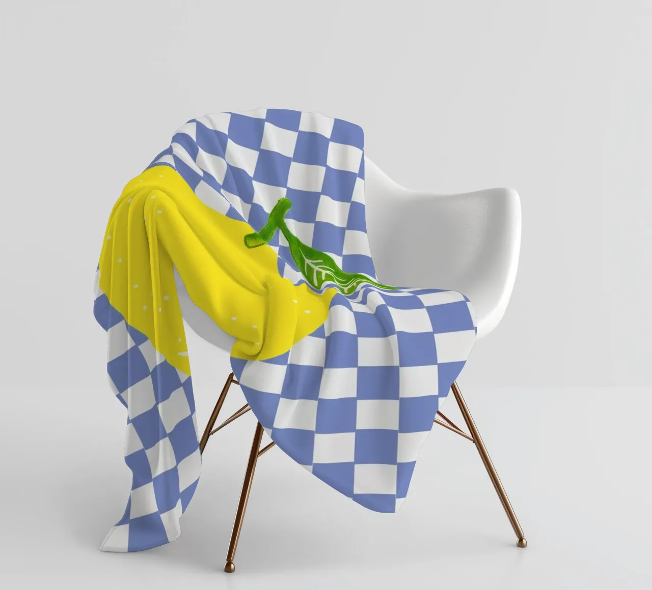 Lemon - Zitrone Blue coperta in pile da Attaboy Dsgn