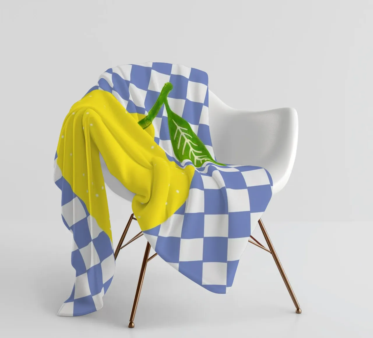 Lemon - Zitrone Blue coperta in pile da Attaboy Dsgn