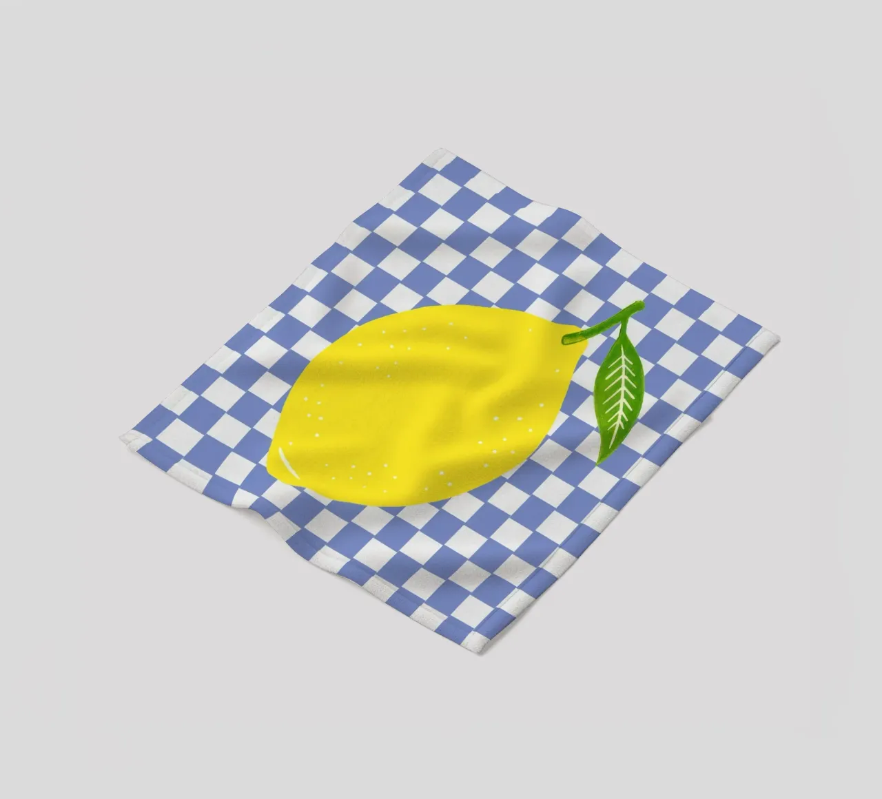 Lemon - Zitrone Blue coperta in pile da Attaboy Dsgn